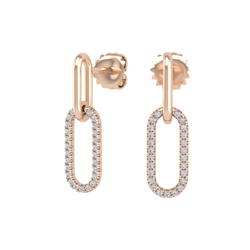 The Amplified O'Hara Earrings-Rose Gold-ASHITA