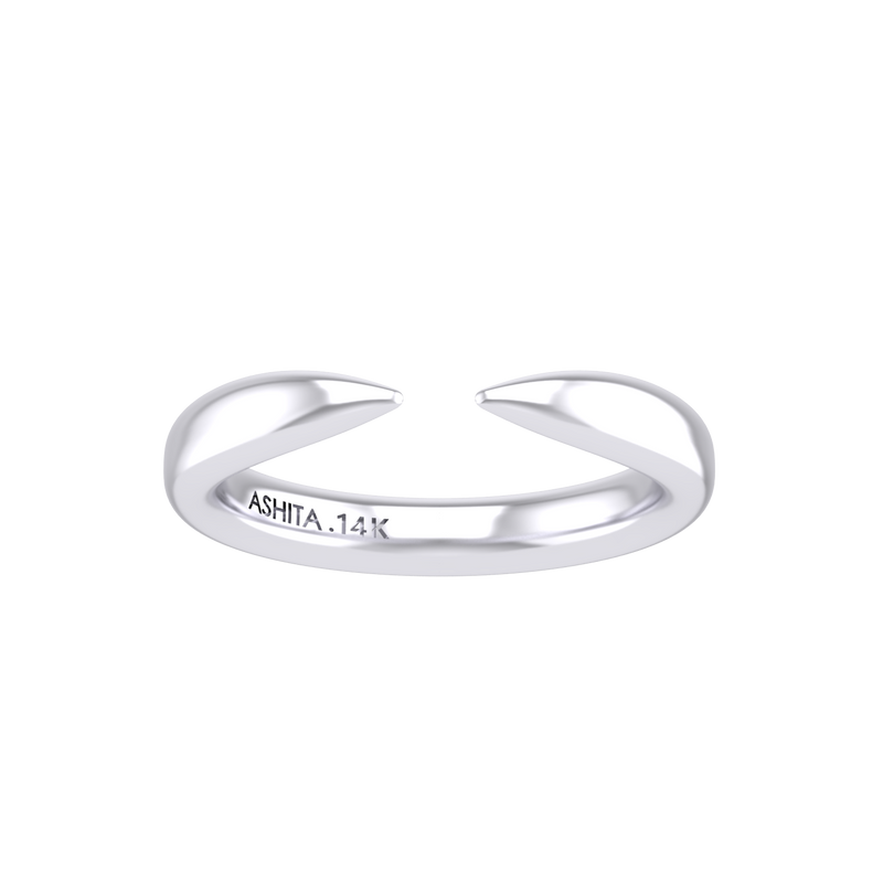 The Calypso Ring-White Gold-ASHITA