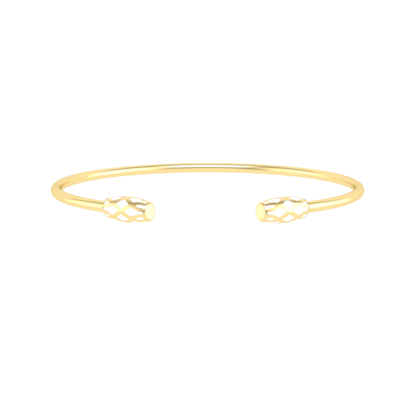 The Delancey Bracelet in Ivory White-Yellow Gold-ASHITA