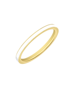 The Manhattan Band in Ivory White Gold