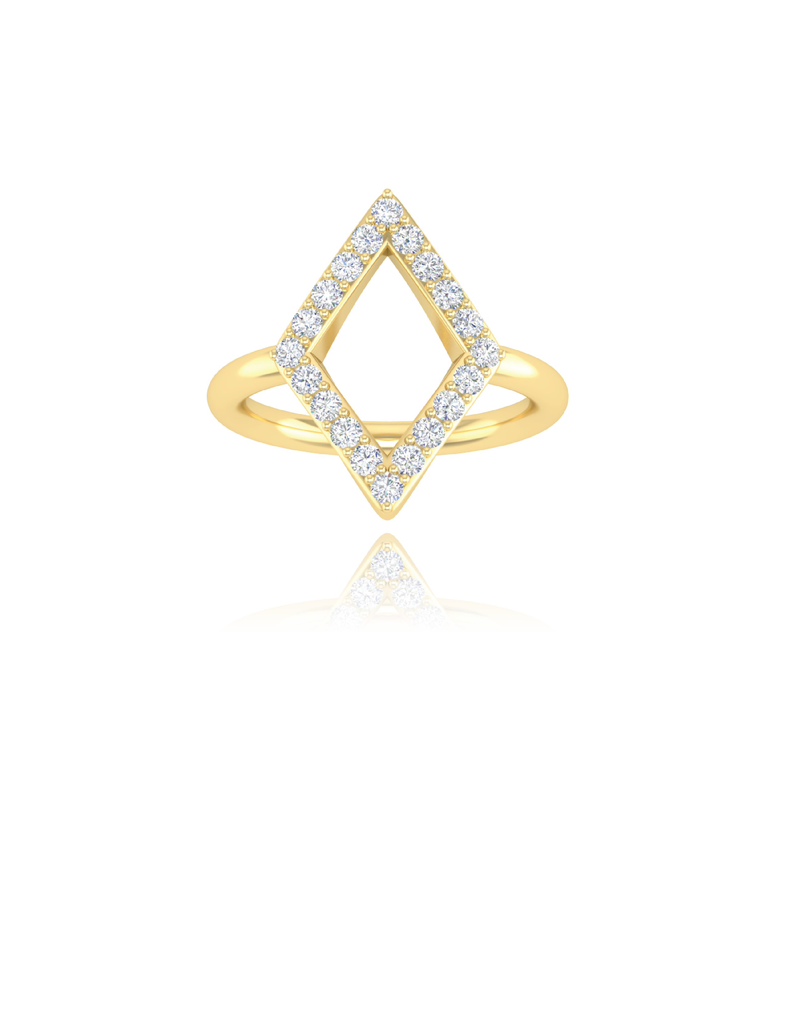 The Beline Ring-Yellow Gold-ASHITA