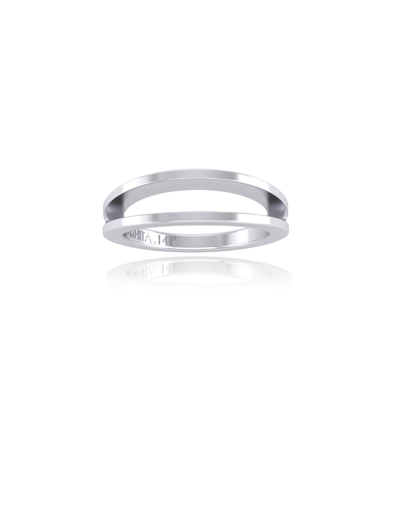 The Bergamot Ring-White Gold-ASHITA