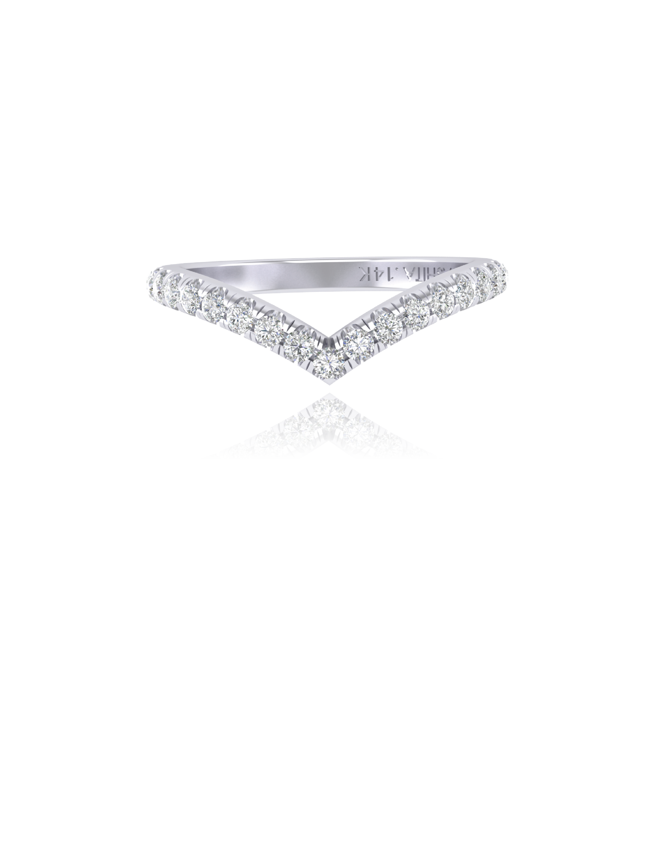 The Blazing Star Ring-White Gold-ASHITA