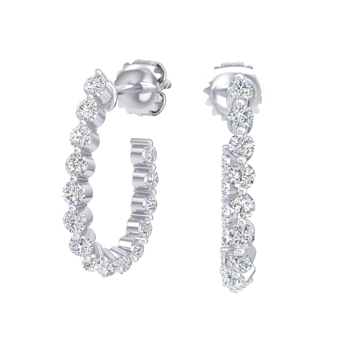 The Niamh Earrings-White Gold-ASHITA