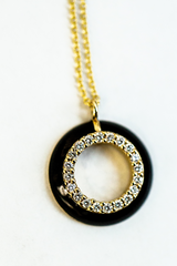 The Crosby Necklace in Midnight Black