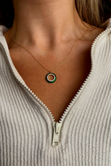 The Crosby Necklace in Emerald Green