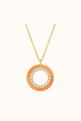 The Crosby Necklace in Tangerine