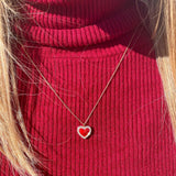 The Jane Necklace in Scarlet Red
